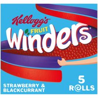 Kellogg's Fruit Winders Doubles Strawberry & Blackcurrant Snack Rolls 5x17g