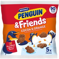 McVitie's Penguin & Friends Cocoa & Orange Flavoured Crunchy Biscuit Shapes 20g