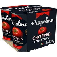 Napolina Chopped Tomatoes in a Rich Tomato Juice 4 x 400g
