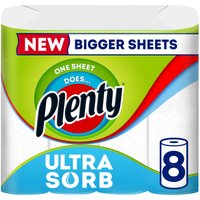 Plenty Ultrasorb Kitchen Roll 8 Rolls