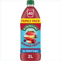 Robinsons Summer Fruits No Added Sugar Squash 2L