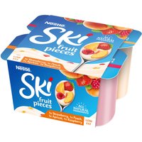 Ski Fruit Pieces Strawberry, Peach, Apricot and Raspberry Yogurt 4 x 120g (480g)