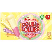 Swizzels Double Lollies Lemon & Cherry Flavour Ice Lollies 5 x 40g (200g)