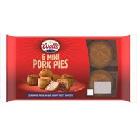 Wall's 6 Mini Pork Pies 300g