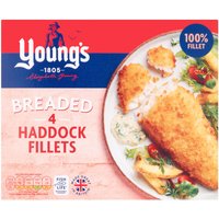 Iceland Deal Enjoy 50% Discount on Youngs 4 Breaded Haddock Fillets 400g