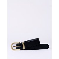 Kelsick Leather Belt in Black Suede