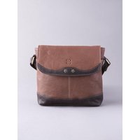Hartsop Flapover Leather Cross Body Bag in Brown
