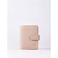 Small Leather Tab Purse in Camel