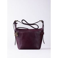Newby Leather Cross Body Bag in Burgundy