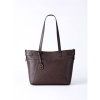 Newby Leather Tote Bag In Chocolate