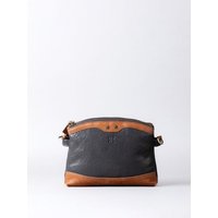 Hartsop Zip Leather Cross Body Bag in Navy