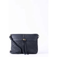 Wasdale Leather Cross Body Bag in Dark Navy