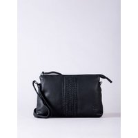 Eden Leather Cross Body Bag in Black