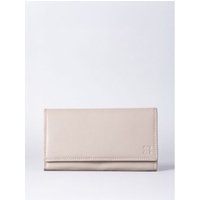 Large Leather Purse in Grey