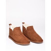 Men's Suede Slipper Boot in Tan