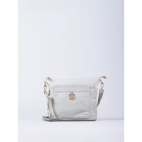 Cartmel Leather Cross Body Bag in Off White