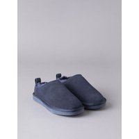 Ladies' Sheepskin Clog Slippers in Navy