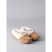 Ladies' Sheepskin Moccasins in Tan