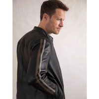 Lakeland Fashion Enjoy a 7% Discount on the Morton Black Leather Biker Jacket with Stripes