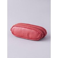 Leather Double Glasses Case in Red