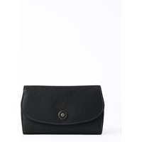 Harstone Leather Flapover Purse in Black