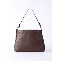 Howgill Leather Hobo Bag in Chocolate Brown