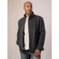 Riggs Leather Jacket in Navy