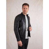 Scafell Leather Jacket in Black