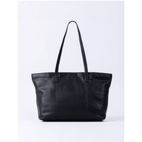 Torver Leather Tote Bag in Black