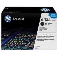 HP 643A Original Black Toner Cartridge - HP Color LaserJet Series Toner Cartridges - HP Color LaserJet 4700 Toner Cartridges