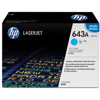 HP 643A Original Cyan Toner Cartridge - HP Color LaserJet Series Toner Cartridges - HP Color LaserJet 4700 Toner Cartridges