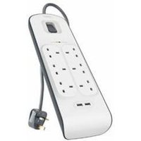 Belkin BSV804AF2M surge protector White 8 AC outlet(s) 2 m