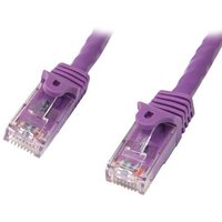 StarTech.com Cat5e Ethernet Patch Cable with Snagless RJ45 Connectors - 10 m Purple