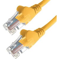connektgear 15m RJ45 CAT6 UTP Stranded Flush Moulded LS0H Network Cable - 24AWG - Yellow 15 m Cat6 U/UTP (UTP) RJ-45 RJ-45 Yellow
