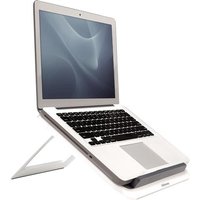 Fellowes Laptop Stand for Desk - I-Spire Quick Lift Adjustable Laptop Stand for the Home and Office - Portable Laptop Stand with 7 Height Adjustments - Max Monitor Size 17", Max Weight 4KG - White