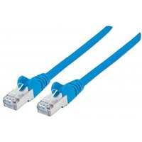 Intellinet Network Patch Cable Cat6 20m Blue Copper S/FTP LSOH / LSZH PVC RJ45 Gold Plated Contacts Snagless Booted Lifetime Warranty