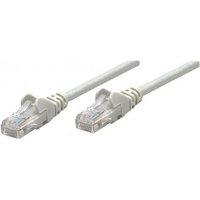 Intellinet Network Patch Cable Cat6A 50m Grey Copper S/FTP LSOH / LSZH PVC RJ45 Gold Plated Contacts Snagless Booted Lifetime Warranty