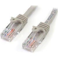 Startech 5m Grey Cat5e / Cat 5 Snagless Patch Cable 5 m - patch cable - grey