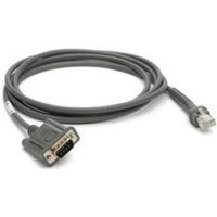 Zebra CBA-R08-S07ZBR serial cable Grey 2.1336 m RS232 DB9