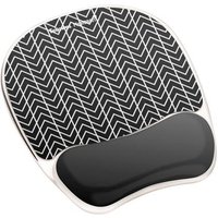Fellowes Mouse Mat Wrist Support - Photo Gel Mouse Pad with Non Slip Rubber Base & Antibacterial Protection - Ergonomic Mouse Mat for Computer, Laptop, Home Office Use - Chevron