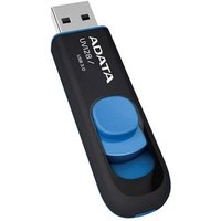 ADATA 64GB DashDrive UV128. Capacity: 64 GB Device interface: USB Type-A USB version: 3.2 Gen 1 (3.1 Gen 1) Read speed: 90 MB/s Write speed: 40 MB/s. Form factor: Slide. Weight: 11 g. Product colour: Black Blue