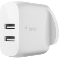 Belkin WCB002MYWH. Charger type: Indoor Power source type: AC Charger compatibility: Universal. AC adapter output current: 4.8 A. USB 2.0 ports quantity: 2. Product colour: White