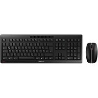 CHERRY Stream Desktop Recharge keyboard Mouse included Universal RF Wireless QWERTY UK English Black