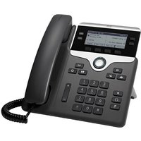Cisco IP Business Phone 7841 3.5-inch Greyscale Display Class 1 PoE Supports 4 Lines 1-Year Limited Hardware Warranty (CP-7841-K9=) IP Phone Black Silver Wired handset Polycarbonate Desk/Wall 4 lines