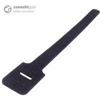 connektgear Hook and Loop Cable Ties 200 x 12mm - Pack of 10 - Black. Type: Hook & loop cable tie Material: Velcro Product colour: Black. Length: 200 mm Width: 12 mm Package width: 100 mm. Quantity per pack: 10 pc(s)
