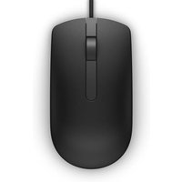 Dell MS116 Wired USB Mouse, 2-Buttons, 1000dpi and Optical Tracking, Ambidextrous Design for PC, Mac and Laptop, Black - Wired Mouse - Optical Mouse
