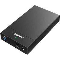 MAIWO USB3.0 to SATA 2.5/3.5 Inch SSD/HDD External Hard Drive Enclosure Transfer Speed Up to 5Gbps, Tool Free, Slide Deisign, Black