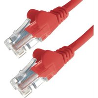 connektgear 10m RJ45 CAT6 UTP Stranded Flush Moulded LS0H Network Cable - 24AWG - Red
