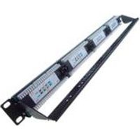 connektgear 24 Port Patch Panel (CAT5e) IDC Punch Down 19 inch + Lacin