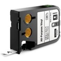 Dymo XTL Black on White Label Printer Tape, 7 m Length, 12 mm Width, 5.5 m Label Length